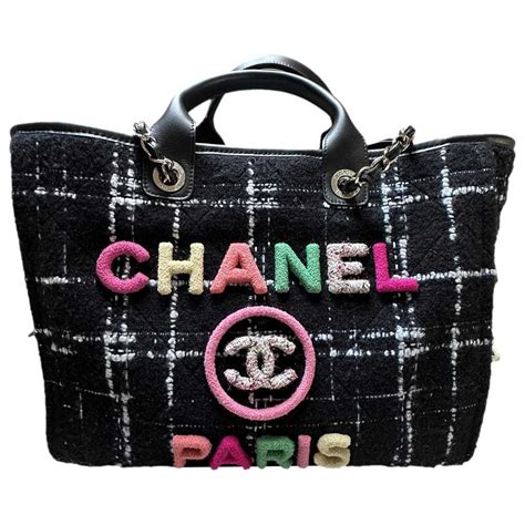 chanel deauville 2024|Chanel deauville tweed tote.